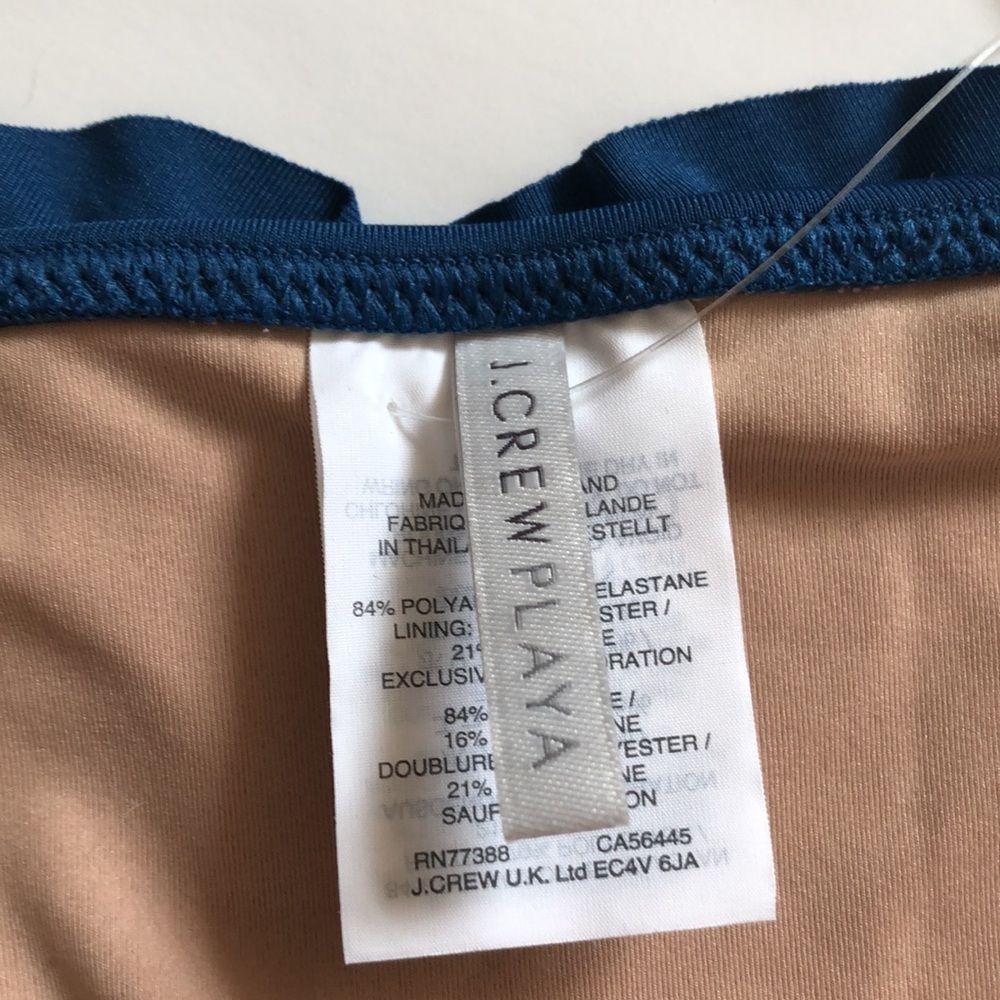 HOST PICK J. Crew L Blue Bikini Set Top & Bottom Adjustable NWT Brand New Great - Picture 9 of 13